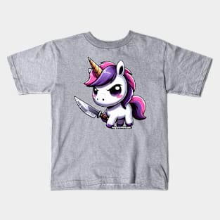 Angry Critters - Unicorn with a Blade Kids T-Shirt